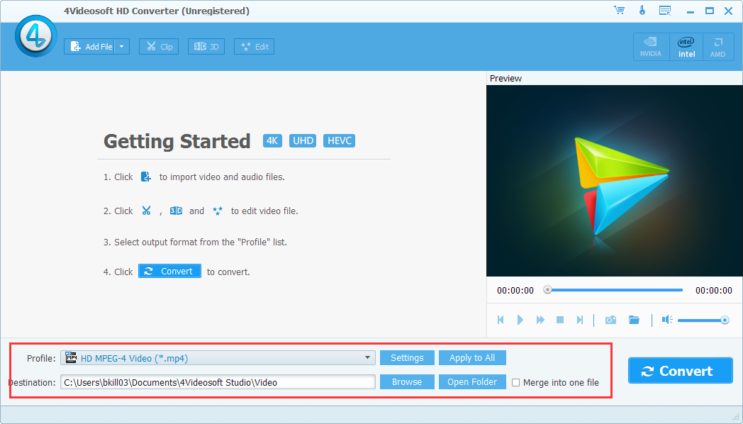 4Videosoft HD Converter for Mac截图