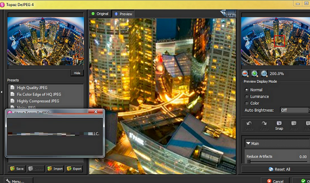 Topaz DeJPEG截图