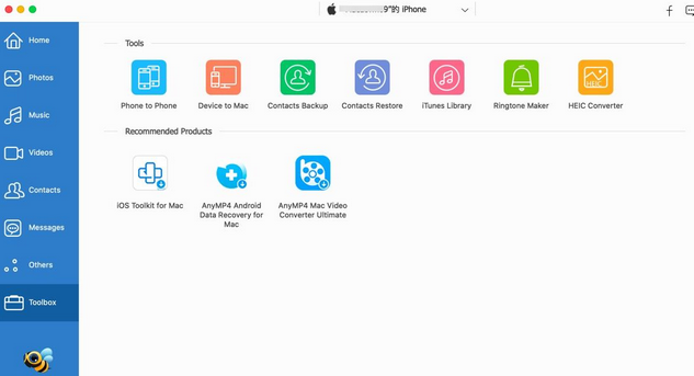 AnyMP4 iPhone Transfer for Mac截图