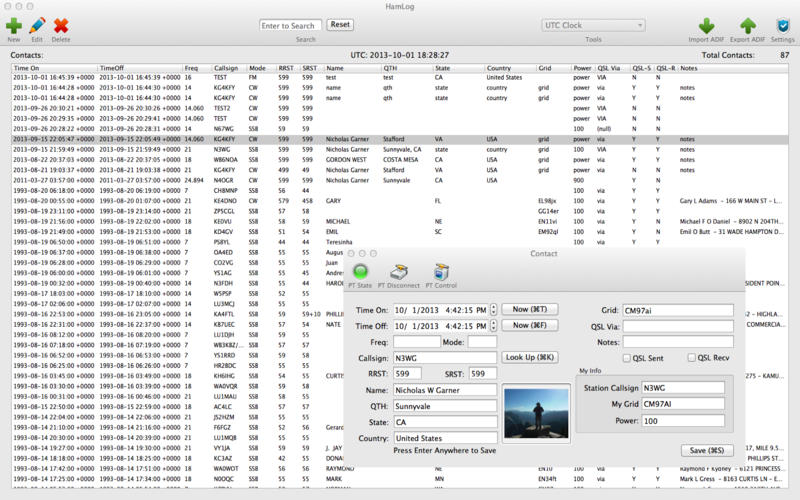 HamLog For Mac截图