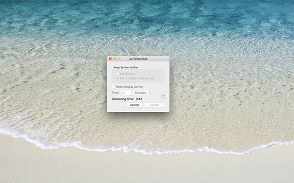CaffeinateMe For Mac截图