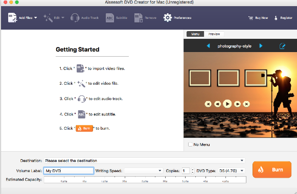Aiseesoft DVD Creator for Mac截图