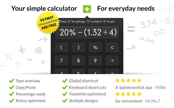 Full Screen Calculator For Mac截图