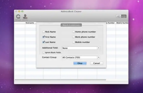 AddressBook Cleaner For Mac截图
