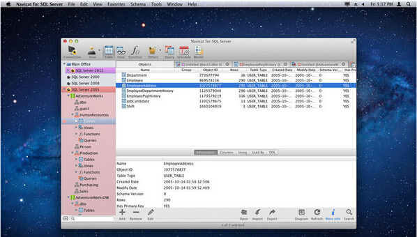 Navicat for SQL Server For Mac截图