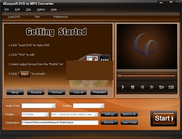 4Easysoft Mac DVD to MP3 Converter截图