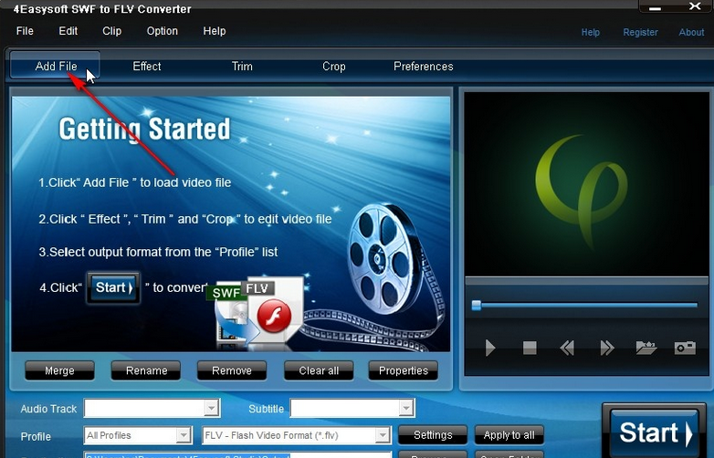4Easysoft SWF to FLV Converter截图