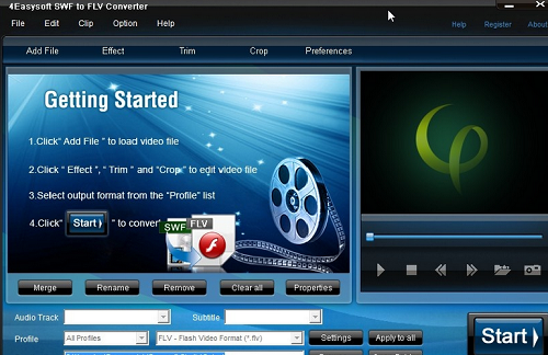 4Easysoft SWF to FLV Converter截图
