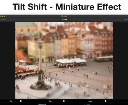 TiltShift For Mac截图