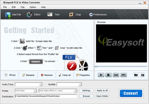 4Easysoft Mac FLV to Video Converter截图