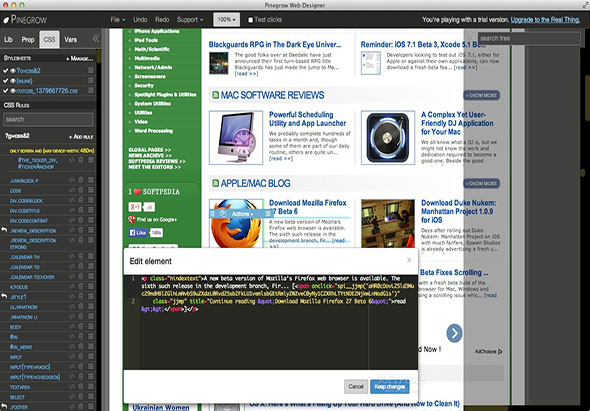 Pinegrow Web Designer For Mac截图