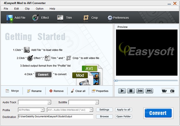 4Easysoft Mac Mod to AVI Converter截图