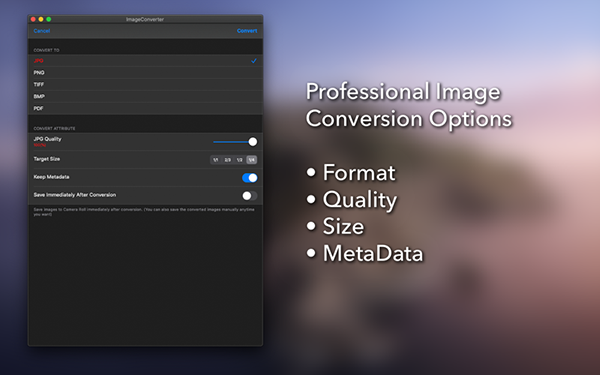 Image Converter For Mac截图