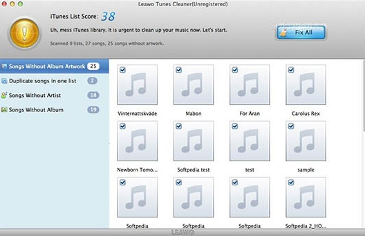 Leawo Tunes Cleaner for Mac截图