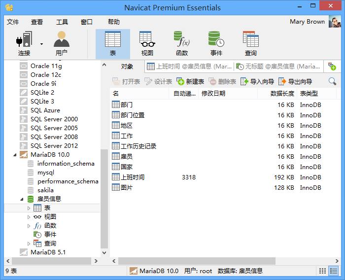 Navicat Essentials for MySQL For Mac截图