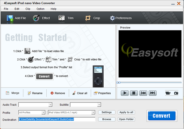 4Easysoft Mac iPod nano Video Converter截图