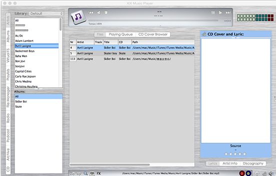 XIX Music Player For Mac截图