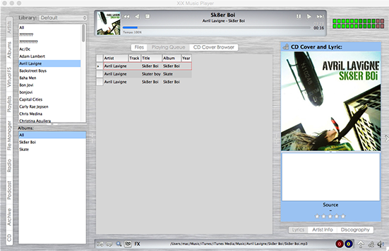 XIX Music Player For Mac截图