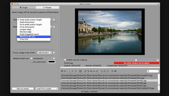 Resize Sense For Mac截图