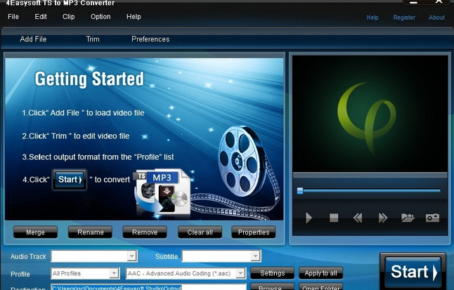 4Easysoft Mac TS to MP3 Converter截图