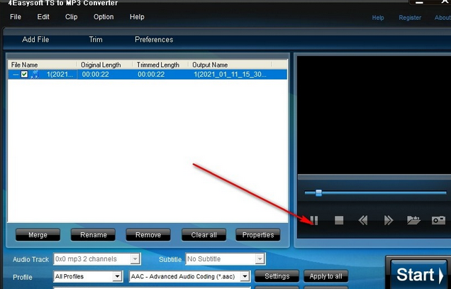 4Easysoft Mac TS to MP3 Converter截图