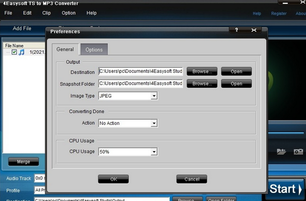 4Easysoft Mac TS to MP3 Converter截图