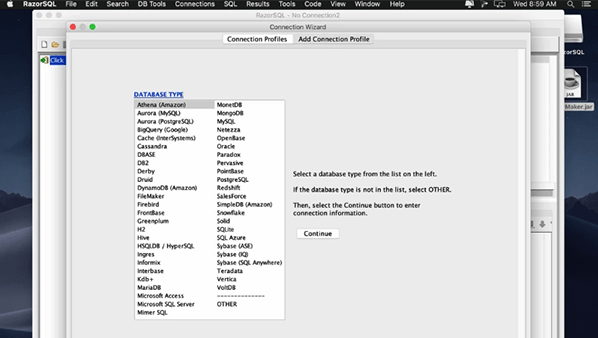 RazorSQL For Mac(64-bit)截图