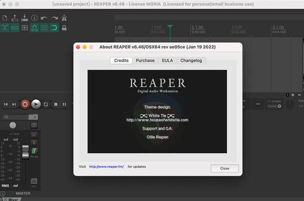 音频录制和编辑软件REAPER(64-bit ) For Mac截图