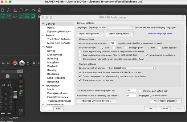 音频录制和编辑软件REAPER(64-bit ) For Mac截图