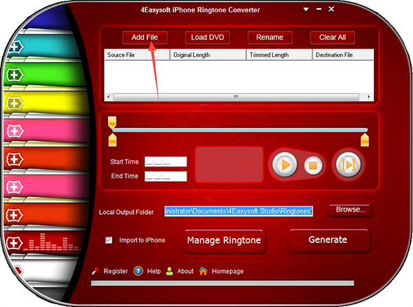 4Easysoft iPhone 4G Ringtone Creator for Mac截图