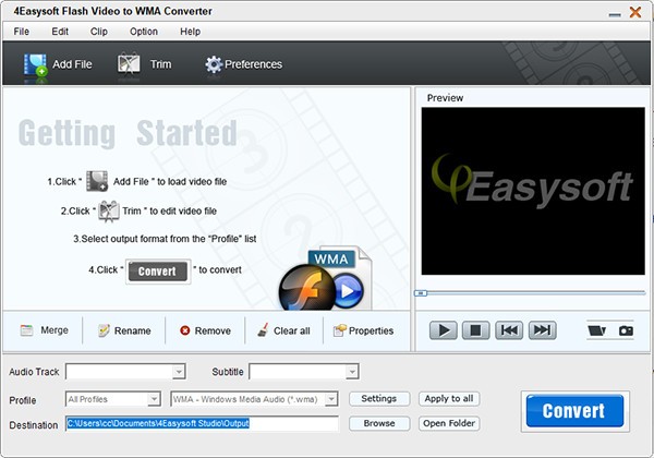 4Easysoft Mac Flash Video to WMA Converter截图
