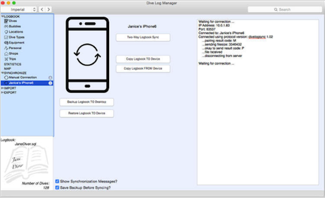 Dive Log Manager For Mac截图