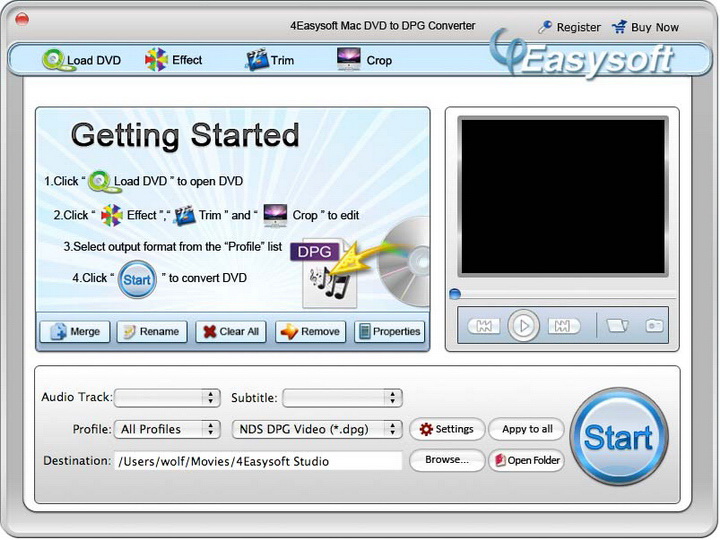 4Easysoft Mac DVD to DPG Converter截图
