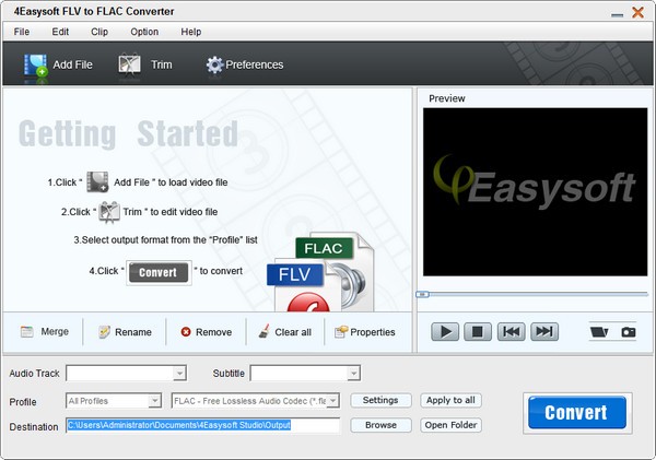 4Easysoft Mac FLV to FLAC Converter截图