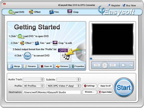 4Easysoft Mac DVD to DPG Converter截图