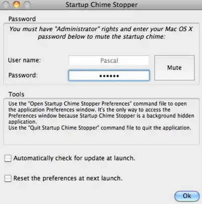 Startup Chime Stopper For Mac截图