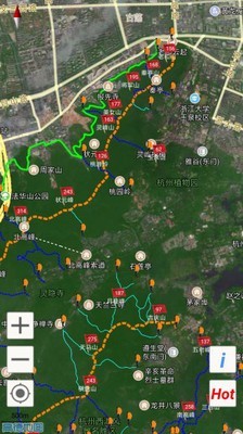 杭州登山地图截图