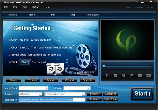 4Easysoft Mac WMV to MP4 Converter截图