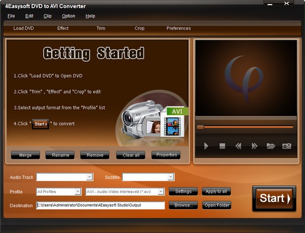 4Easysoft Mac DVD to AVI Converter截图