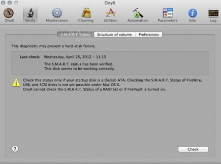 OnyX For Mac OS X 10.7 (LION)截图