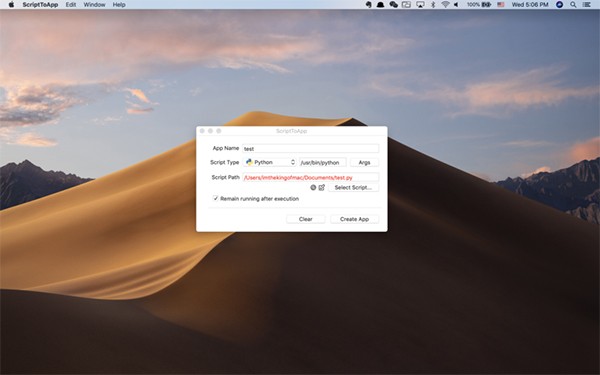 ScriptToApp mac截图