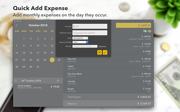 Monthly Expenses Mac截图
