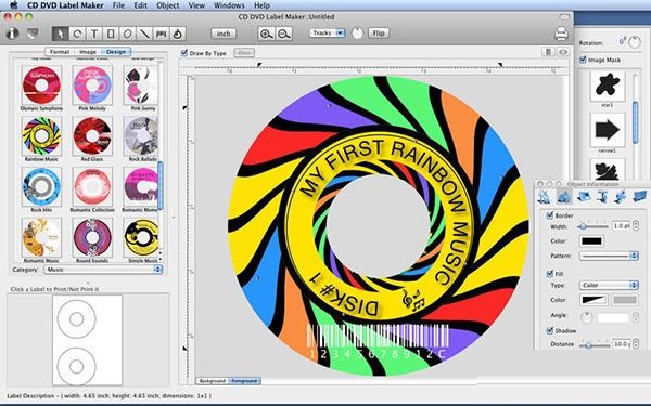 CD DVD Label Maker for Mac截图