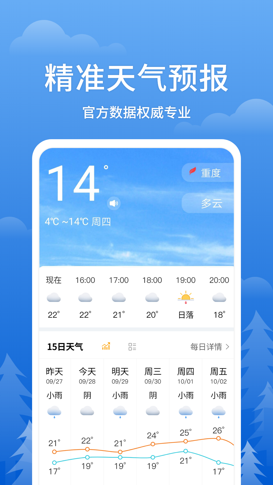 即刻天气王截图