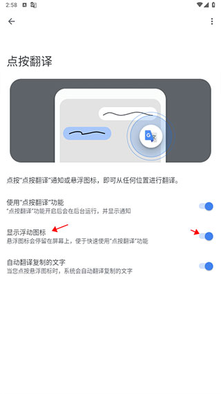 Google翻译截图