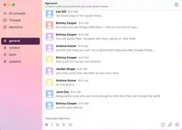 Slack for mac截图