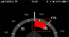 在iphonex中使用指南针测量角度的方法讲解