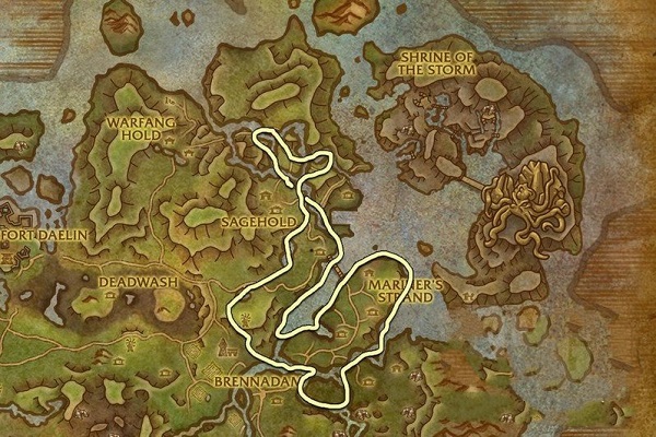 《魔兽世界》8.0争霸艾泽拉斯：六张新地图草药点及推荐采草路线截图