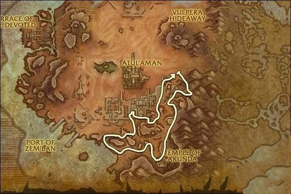 《魔兽世界》8.0争霸艾泽拉斯：六张新地图草药点及推荐采草路线截图