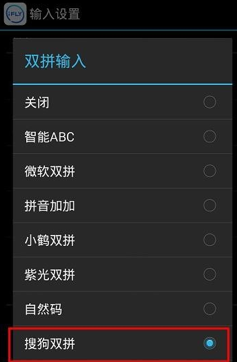 讯飞输入法中打开双拼输入的详细图文步骤截图